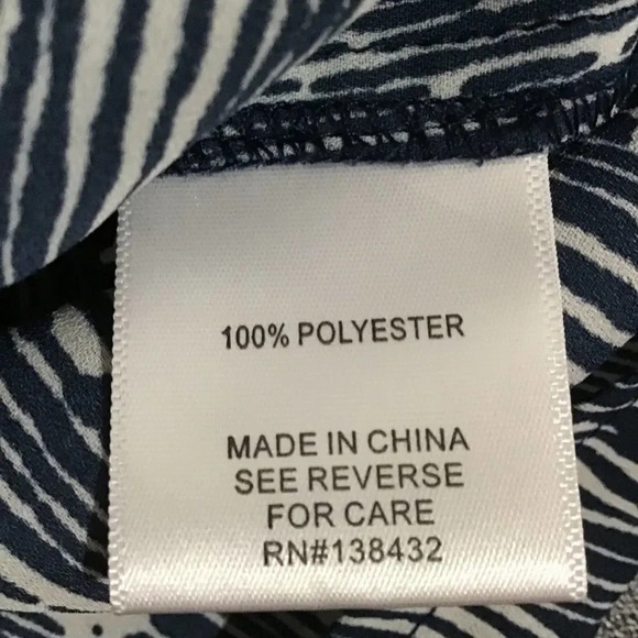 ModCloth Sleeveless Blue Star Print Top Draped Neckline w/ Sash Size Small - Picture 4 of 4